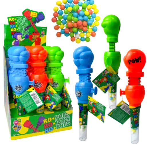 Fun Frenzy KO Boxing Glove Pop Fist Fury Candy 12ct